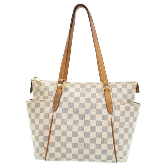 Louis Vuitton Totally PM White Bag Damier Tote Azur - Picture 1 of 8